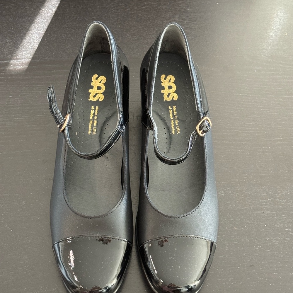 SAS Women's Black Patent Mary Jane Flats- New Without Tags - Picture 6 of 6